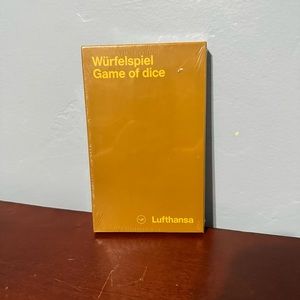 1970s Lufthansa Airlines Wurfelspiel Game of Dice New Sealed